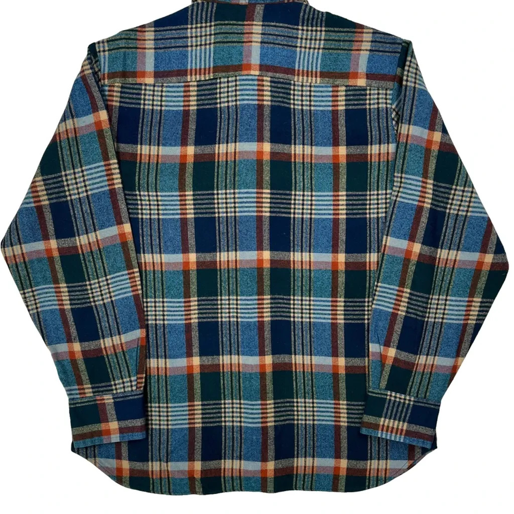 Arrow Checked Flannel Shirt - Medium Multicoloured Acrylic - Image 6