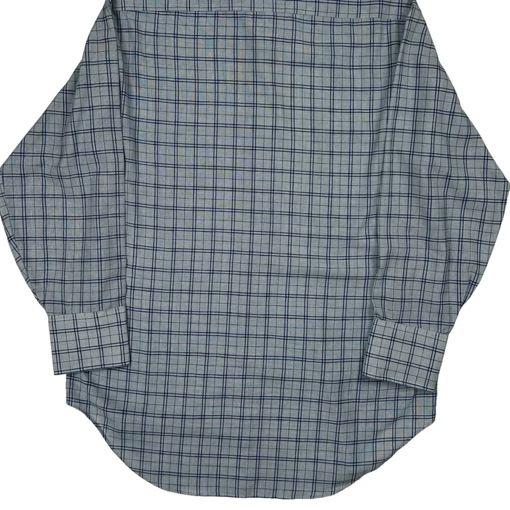 Arrow Checked Shirt - Medium Blue Polyester Blend - Image 7