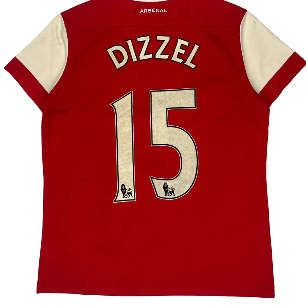 Arsenal Nike 2010-2011 Home Football Shirt - Medium Red Polyester - Image 6