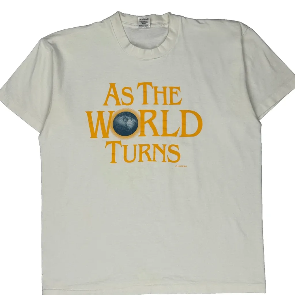 As The World Turns Tv Fruit Of The Loom Single Stitch T-Shirt - XL White Cotton - Image 5