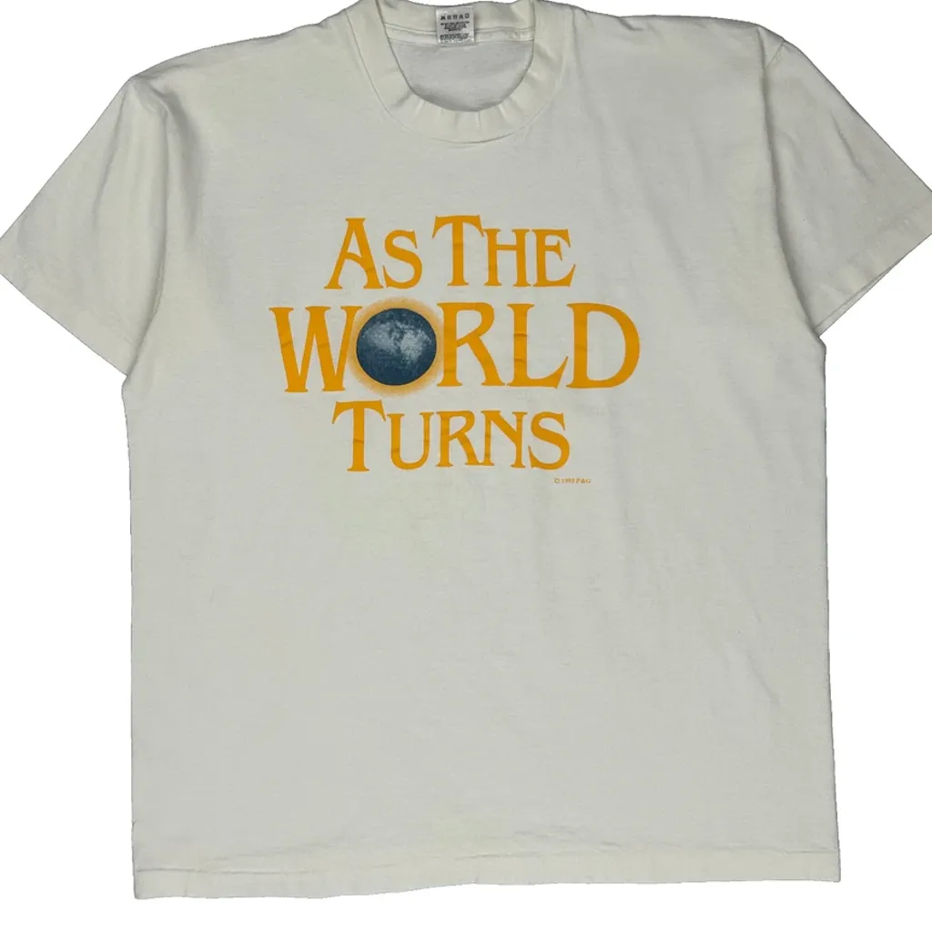 As The World Turns Tv Fruit Of The Loom Single Stitch T-Shirt - XL White Cotton - Image 6