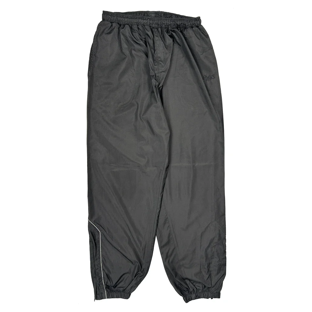Asics Track Pants - XL Black Polyester