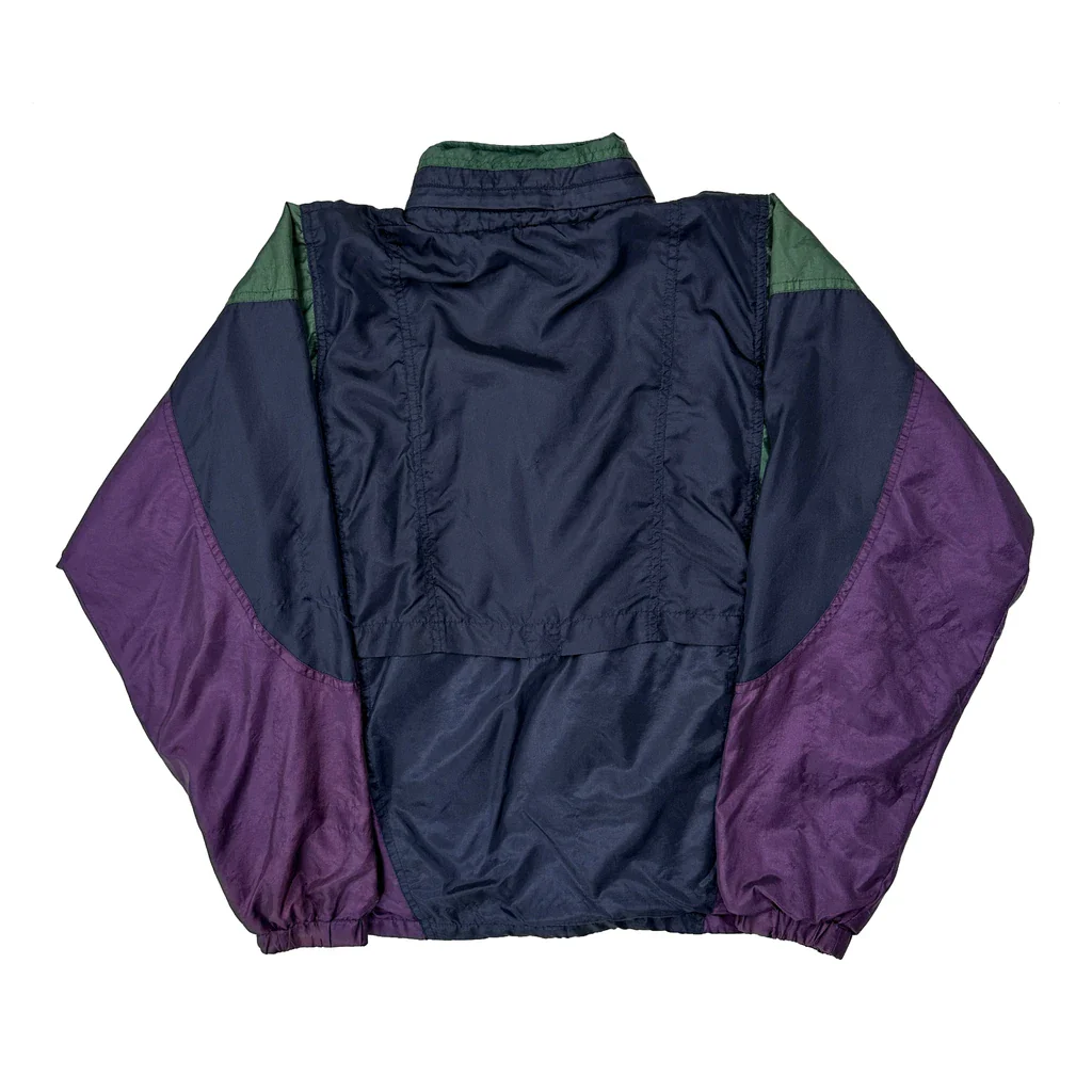 Asics Oversized Windbreaker - Medium Navy Nylon - Image 2