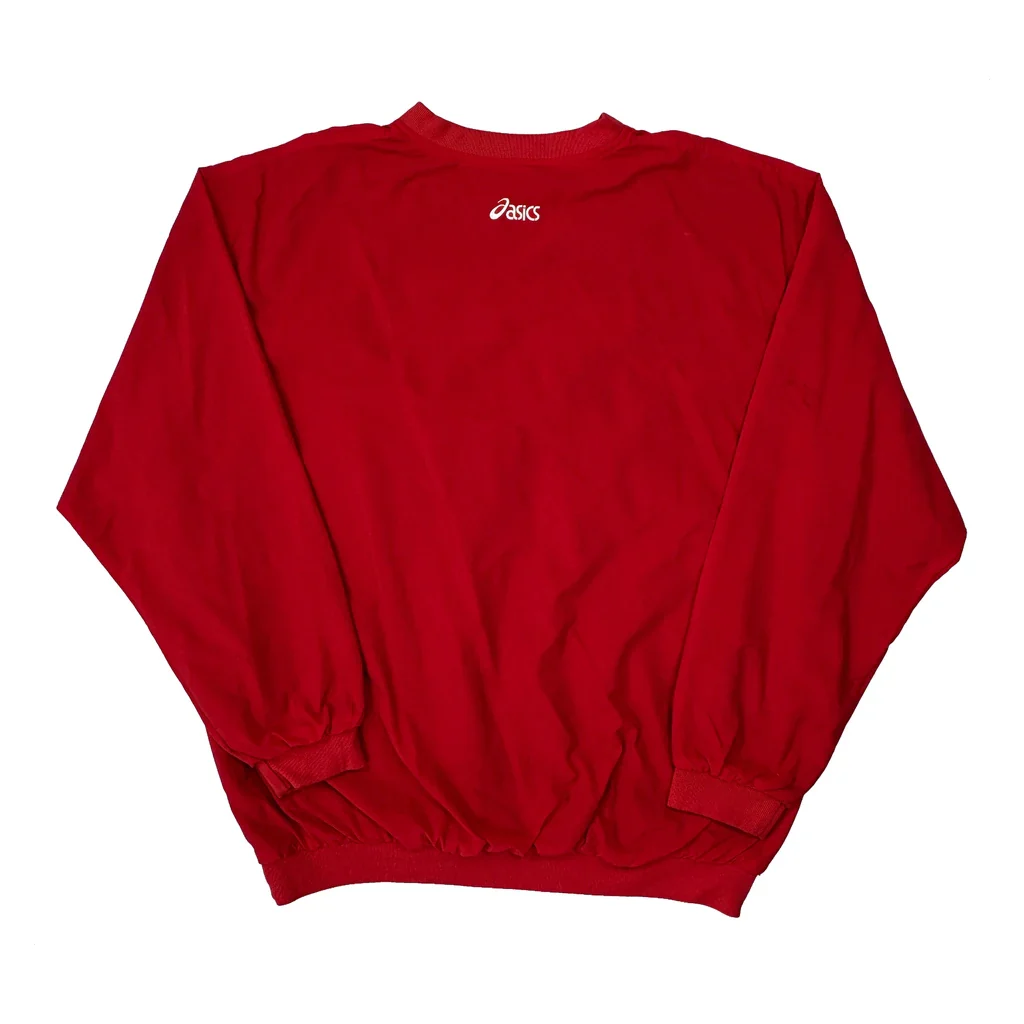 Asics Windbreaker - XL Red Nylon - Image 2
