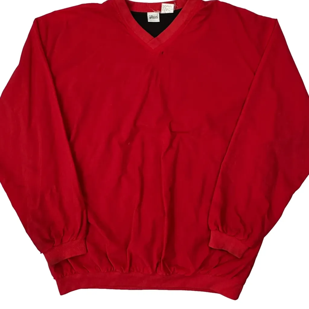 Asics Windbreaker - XL Red Nylon - Image 4