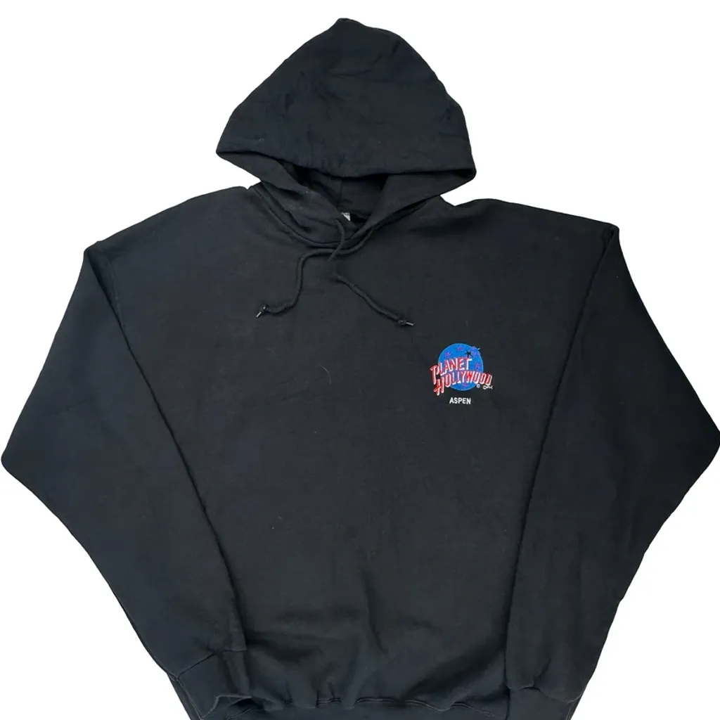 Aspen Planet Hollywood Graphic Hoodie - XL Black Cotton - Image 5