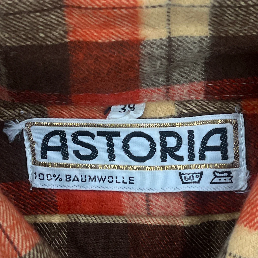 Astoria Checked Flannel Shirt - Small Red Cotton - Image 3