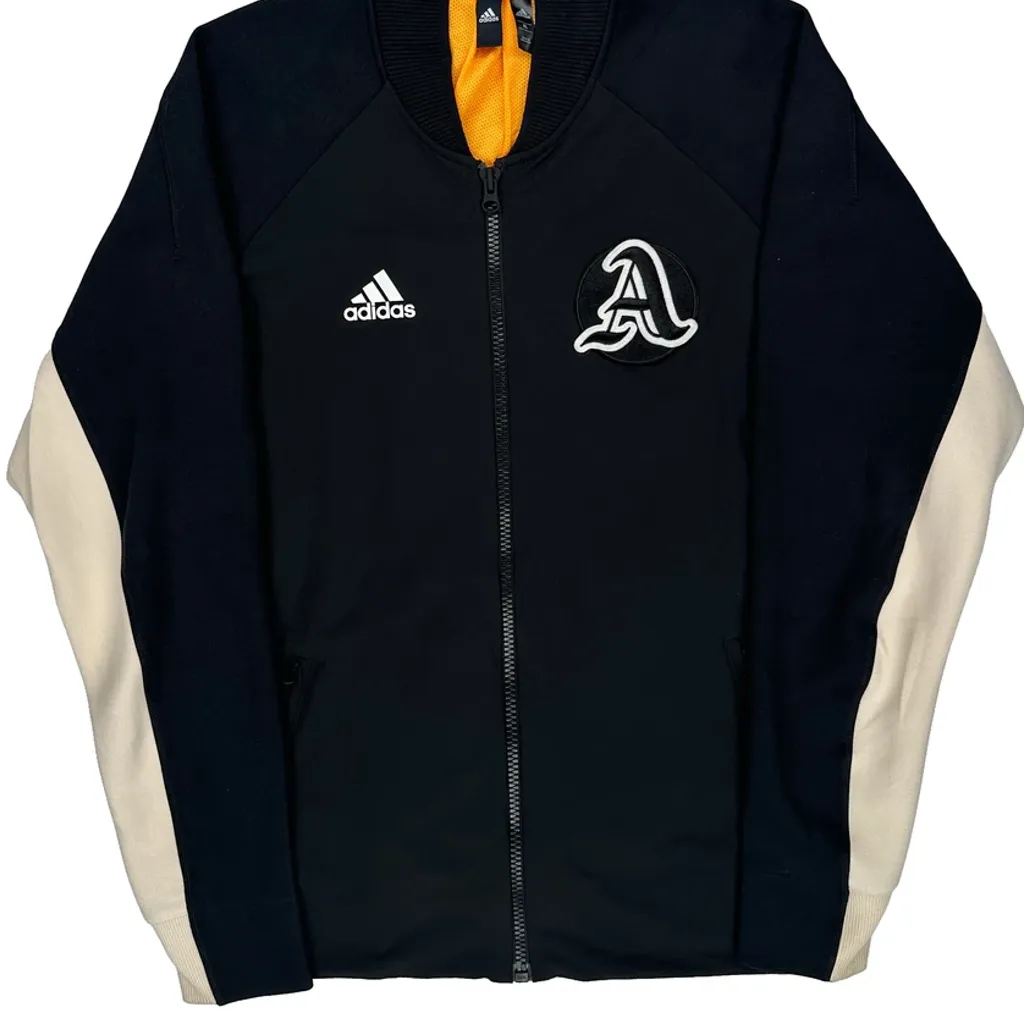 Athletics Adidas Track Jacket - XL Beige Polyester - Image 5