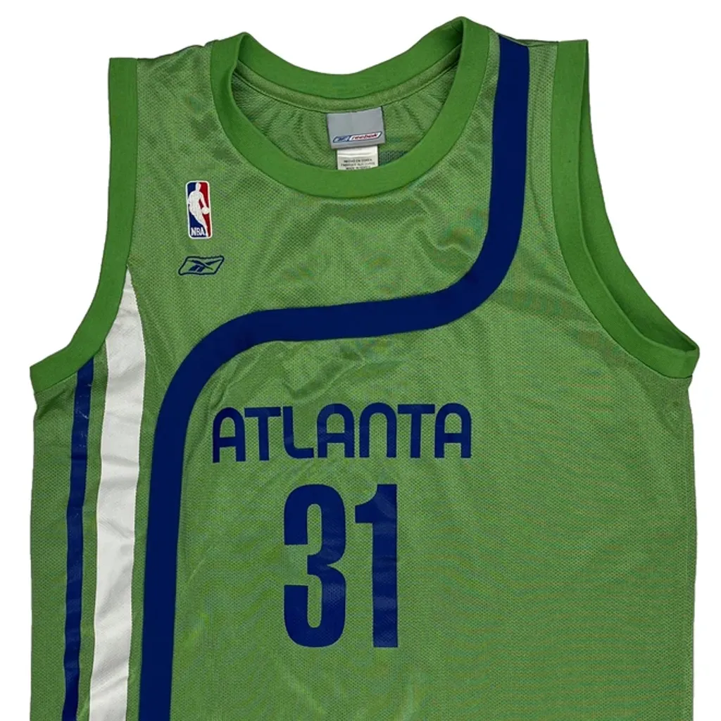 Atlanta Hawks Reebok Nba Jersey - Medium Green Polyester - Image 5