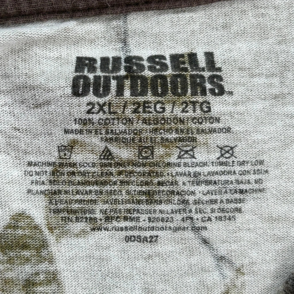 Atlantic Beach Fire Dept. Russell Outdoors T-Shirt - 2XL Camo Cotton - Image 3