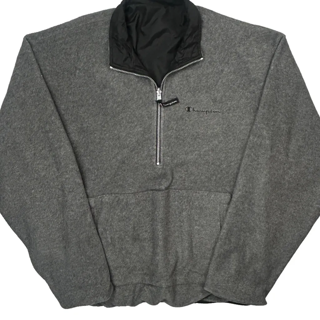 Authentic Athletic Apparel Champion Fleece - XL Grey Polyester - Image 6