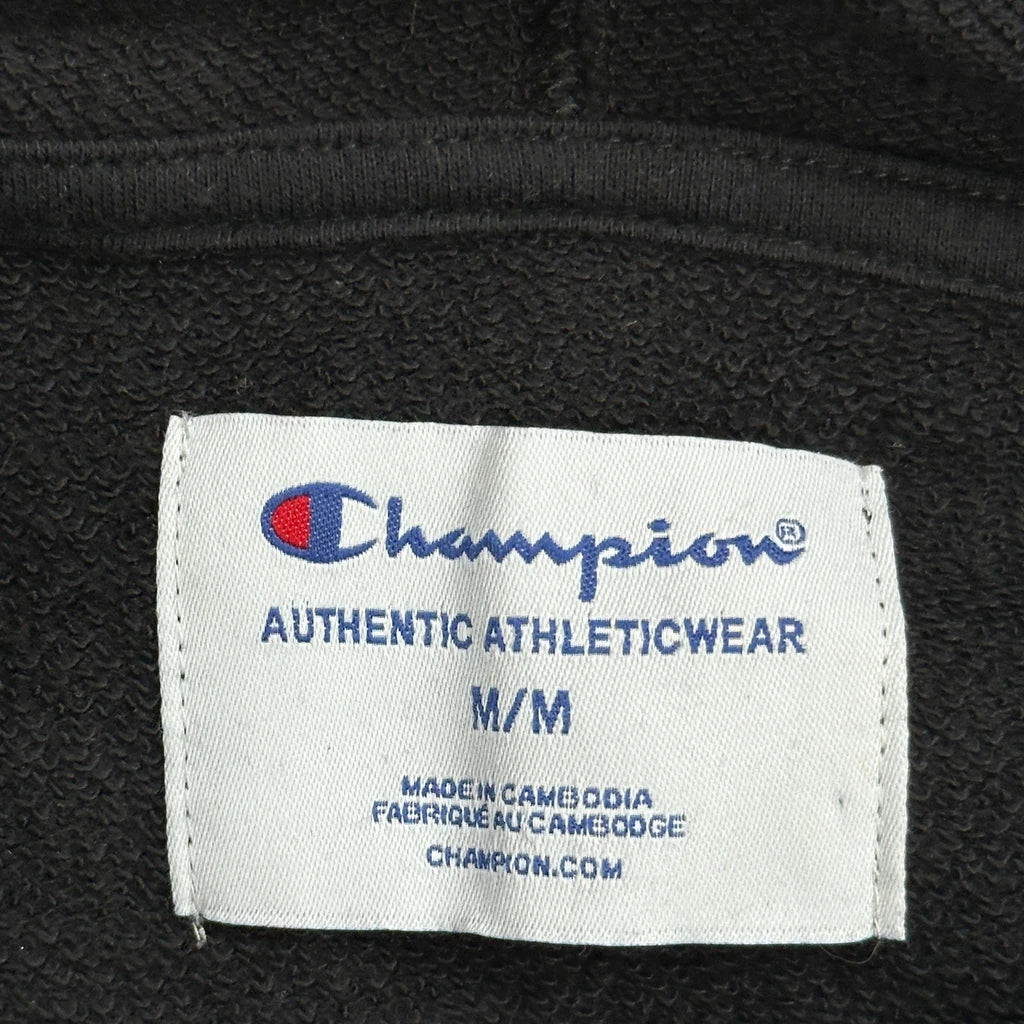 Authentic Athleticwear Champion Hoodie - Medium Black Cotton - Image 3