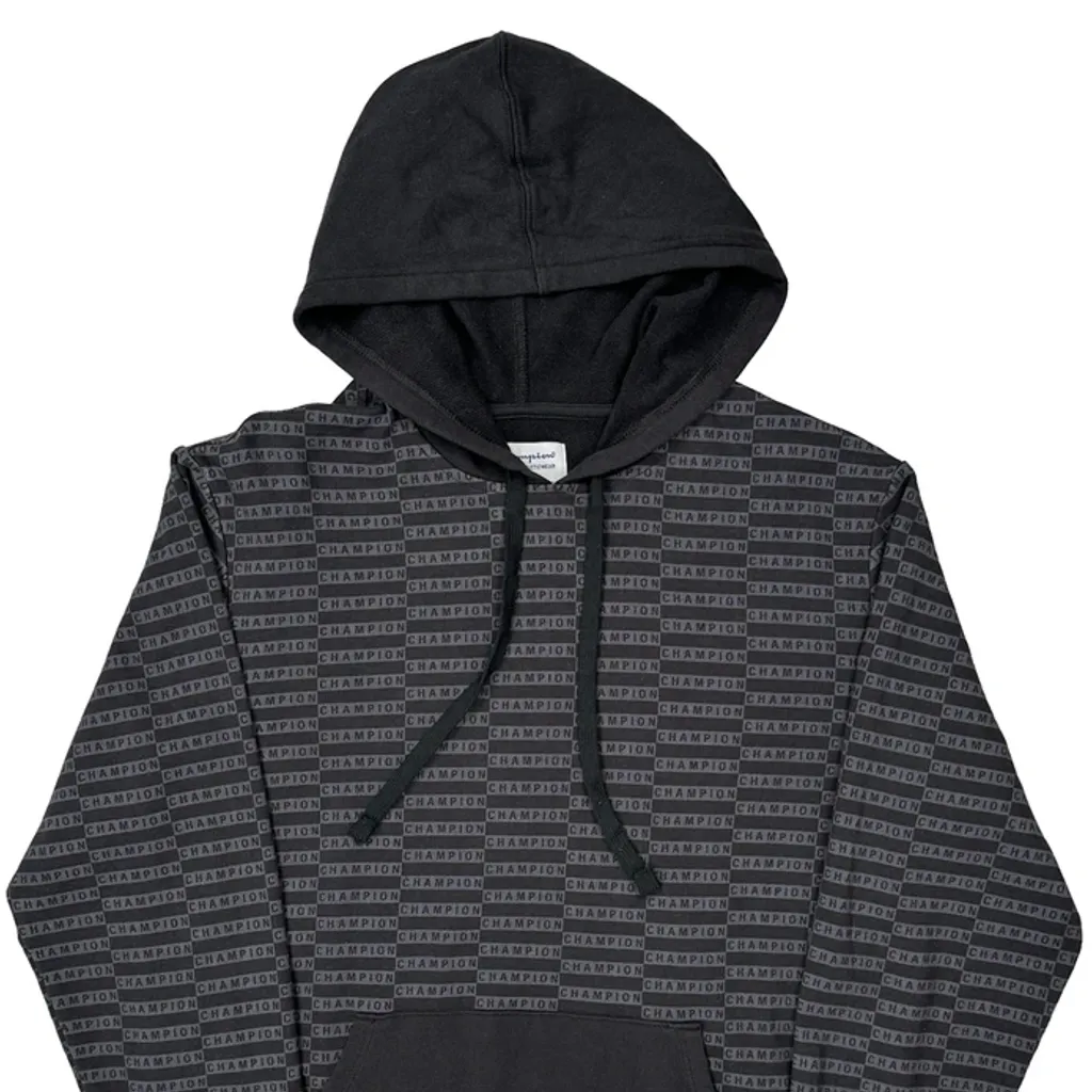 Authentic Athleticwear Champion Hoodie - Medium Black Cotton - Image 4