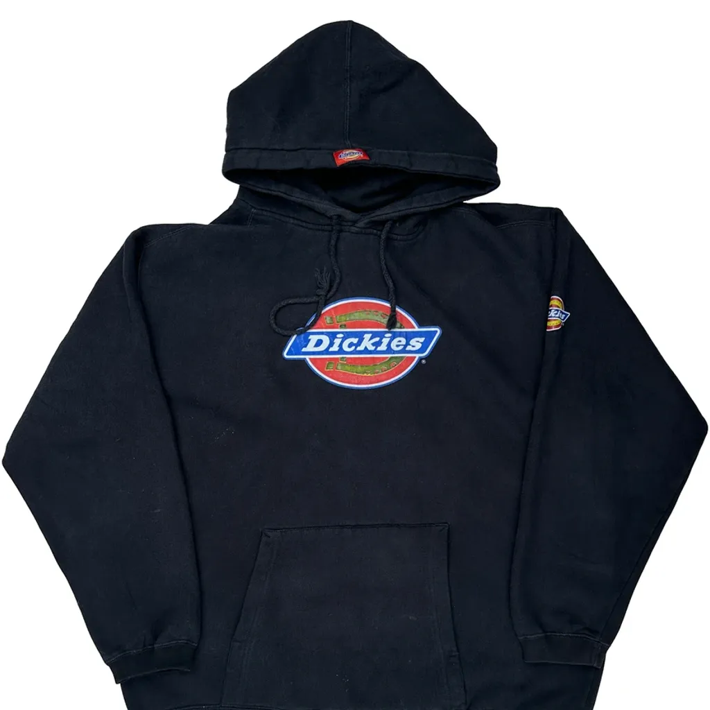 Authentic Since 1922 Dickies Hoodie - Large Black Cotton Blend - Image 5