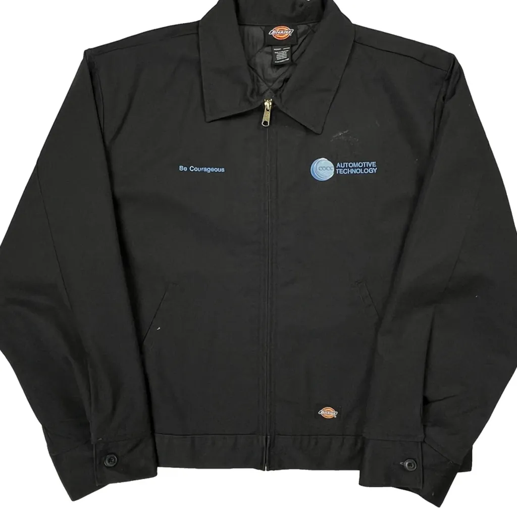 Automotive Technology Dickies Workwear Harrington Jacket - XL Black Polyester - Image 4