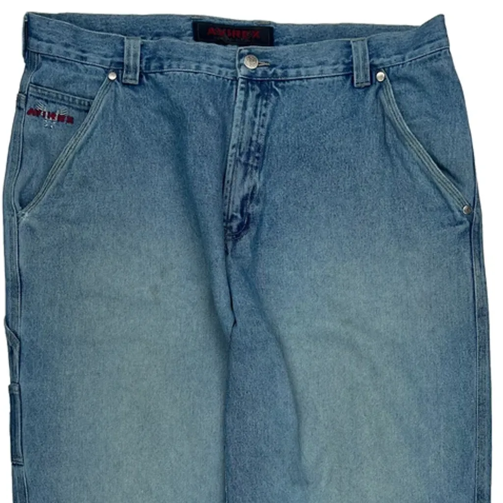Avirex Loose Carpenter Jeans - 36W 33L Blue Cotton - Image 10