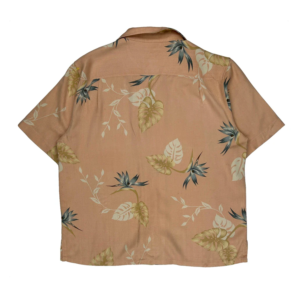 Axist Hawaiian Shirt - Large Pink Silk - Image 2
