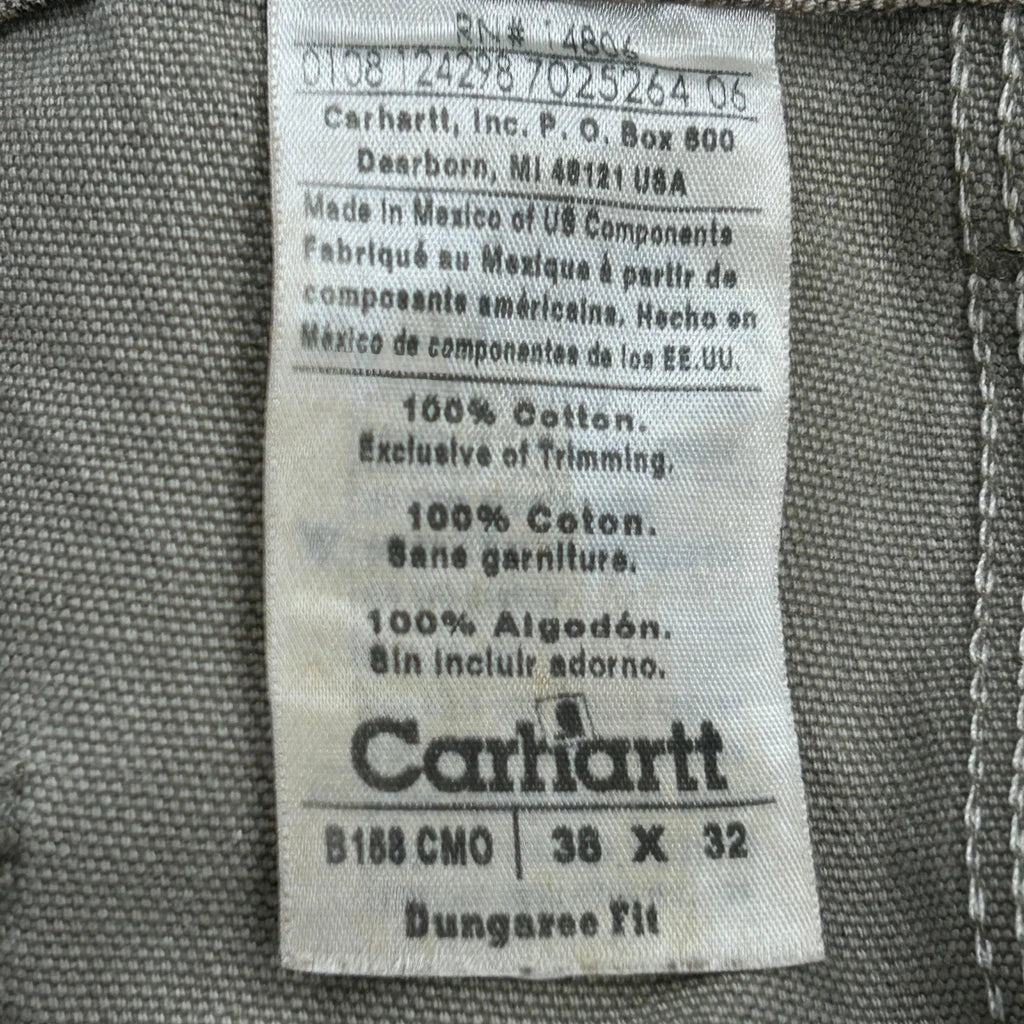 B158 Cmo Carhartt Camo Carpenter Trousers - 36W 32L Camo Cotton - Image 6