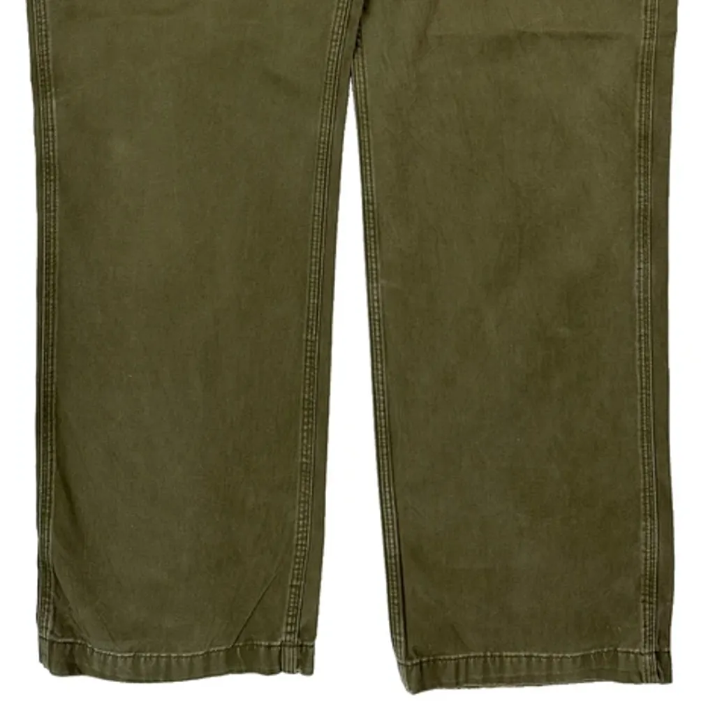 B324 Carhartt Arg Carpenter Trousers - 36W 32L Green Cotton - Image 11