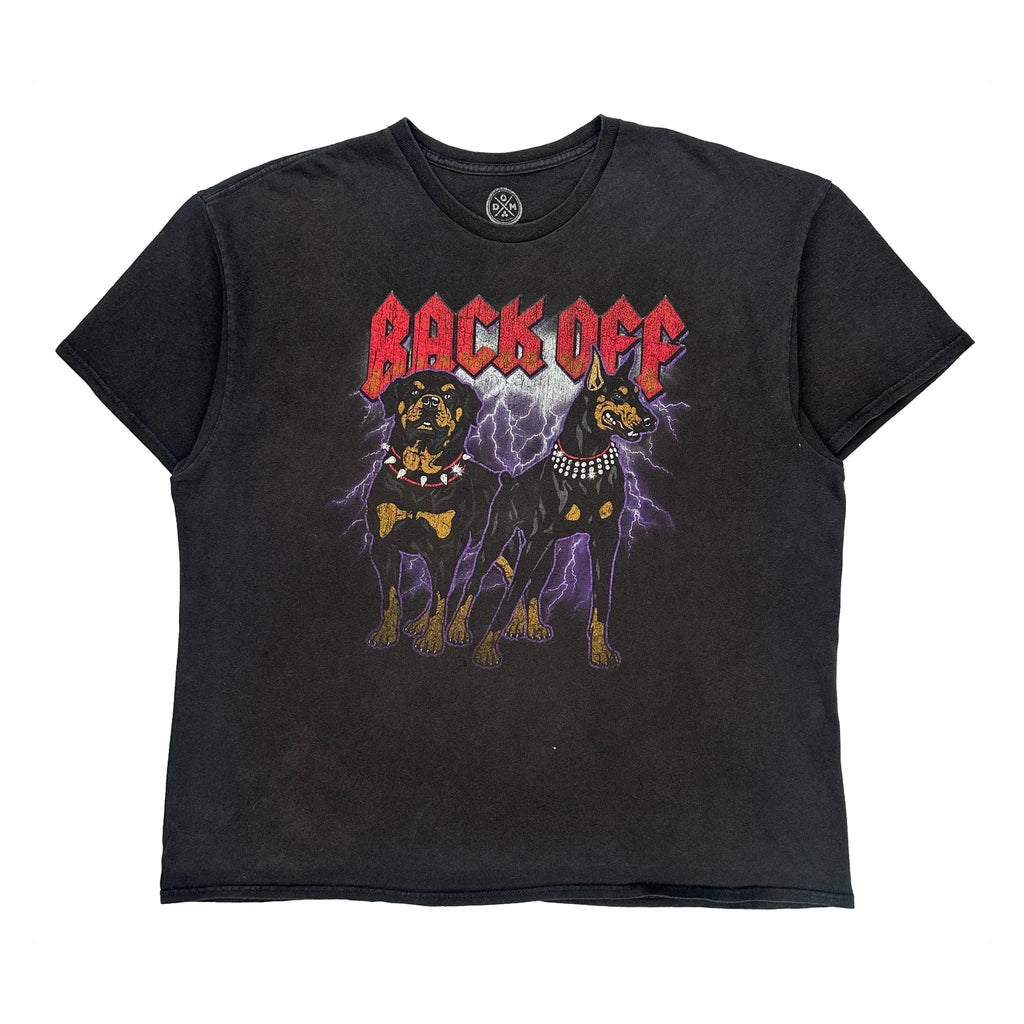 Back Off Dom Graphic T-Shirt - 2XL Black Cotton