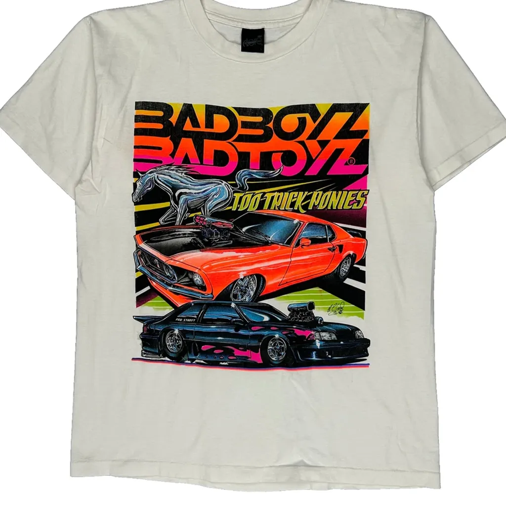Bad Boyz Bad Toyz Alore Graphic T-Shirt - Large White Cotton - Image 4