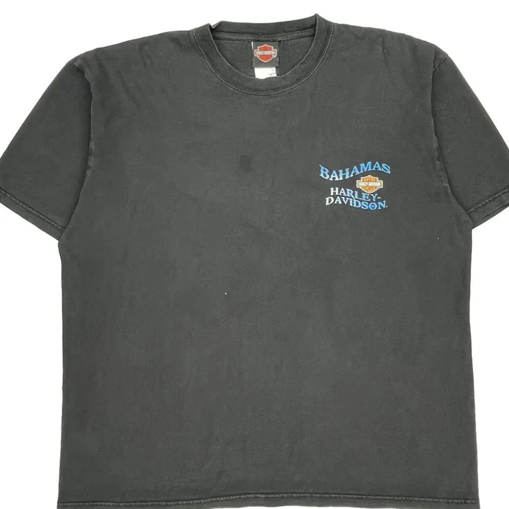 Bahamas Harley Davidson T-Shirt - 2XL Black Cotton - Image 5