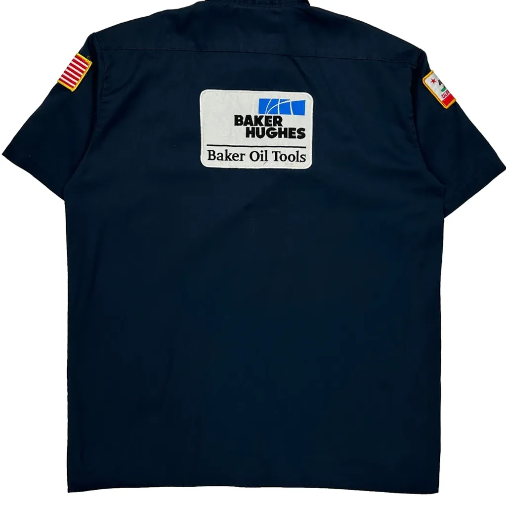 Baker Hughes Dickies Graphic Shirt - XL Navy Polyester Blend - Image 6