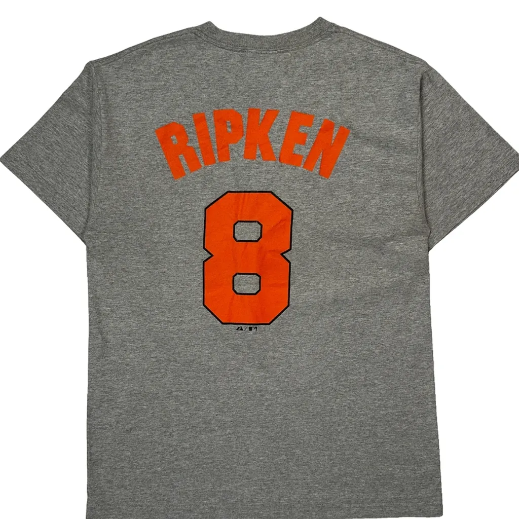 Baltimore Majestic Mlb T-Shirt - Medium Grey Cotton - Image 6