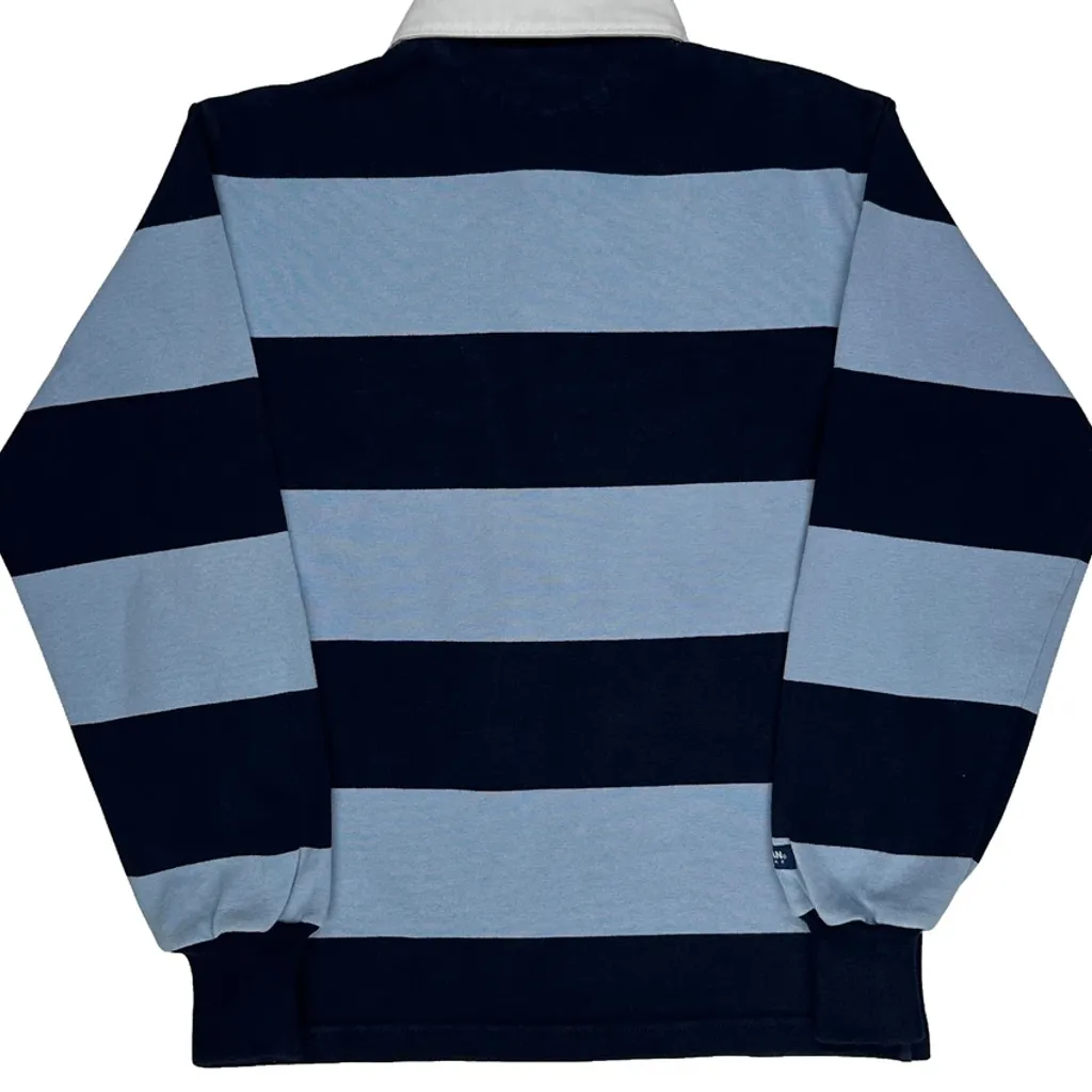 Barbarian Striped Rugby Shirt - XS Blue Cotton - Image 7