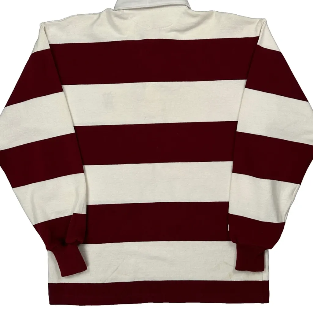Barbarian Striped Rugby Shirt - XL Red Cotton - Image 7