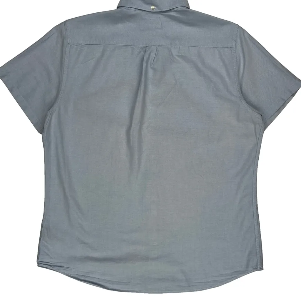 Barbour Short Sleeve Shirt - XL Blue Cotton - Image 7