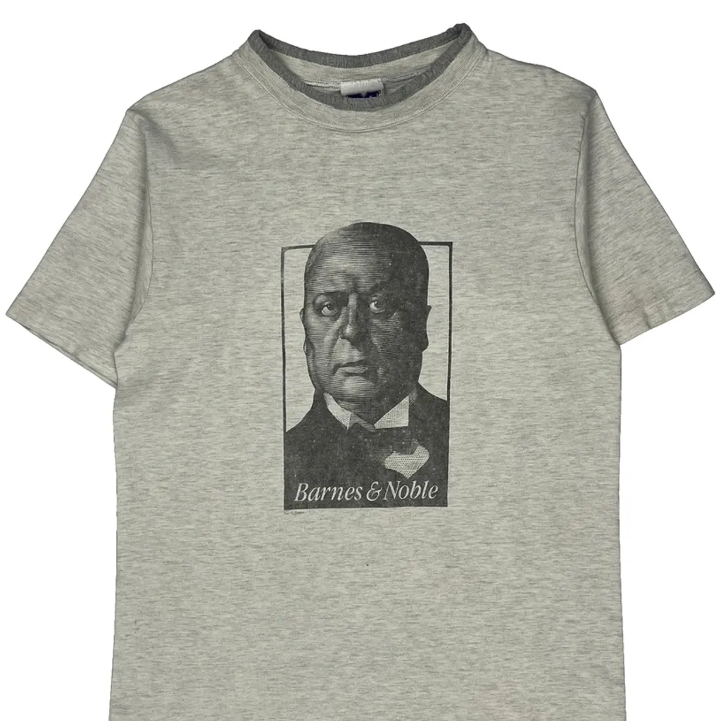 Barnes & Noble Mv Sport Single Stitch T-Shirt - Large Grey Cotton - Image 5