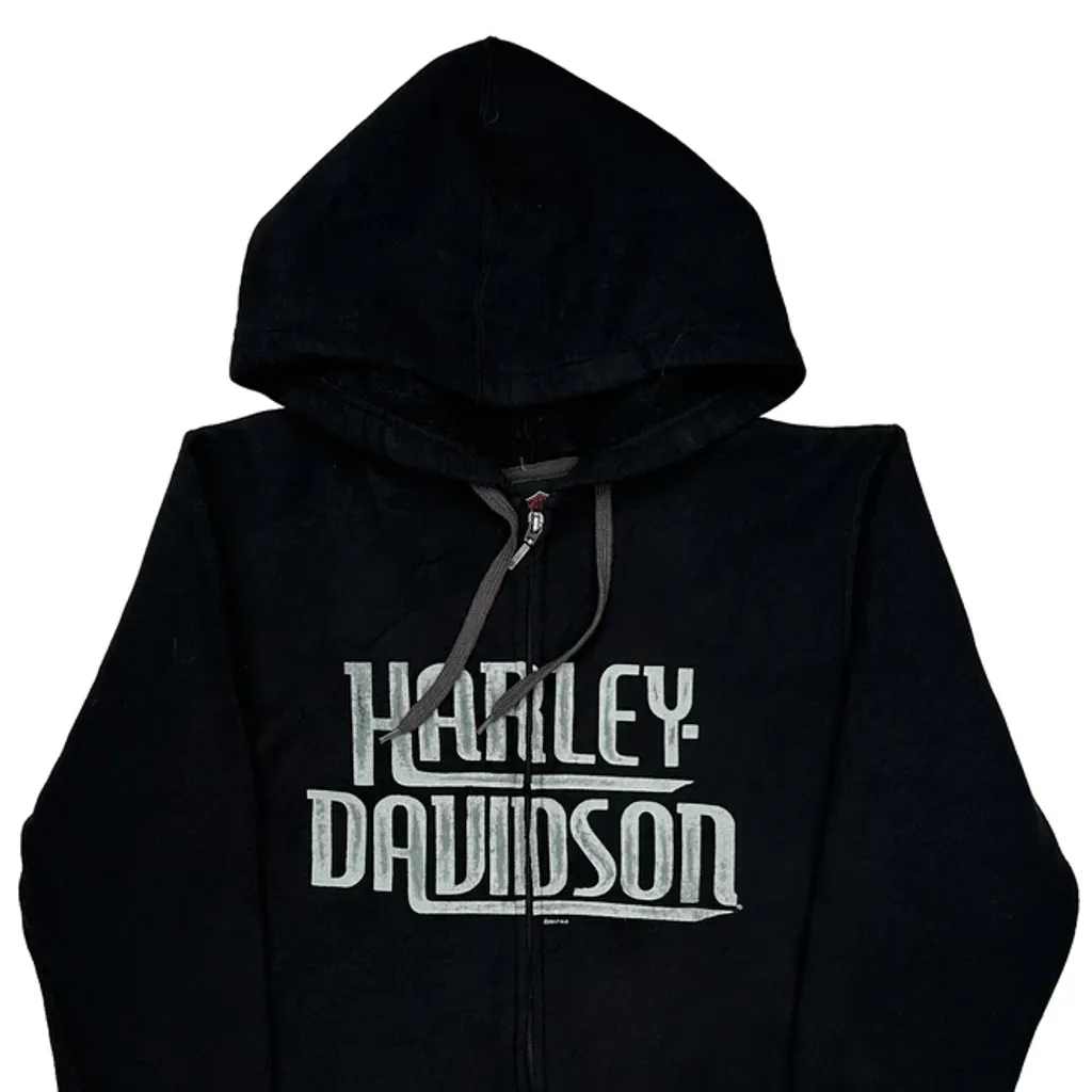 Barnett Harley-Davidson El Paso, Texas Harley Davidson Graphic Hoodie - Medium Black Cotton Blend - Image 4