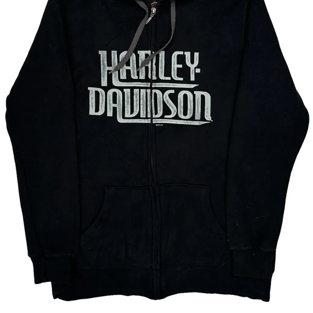 Barnett Harley-Davidson El Paso, Texas Harley Davidson Graphic Hoodie - Medium Black Cotton Blend - Image 5