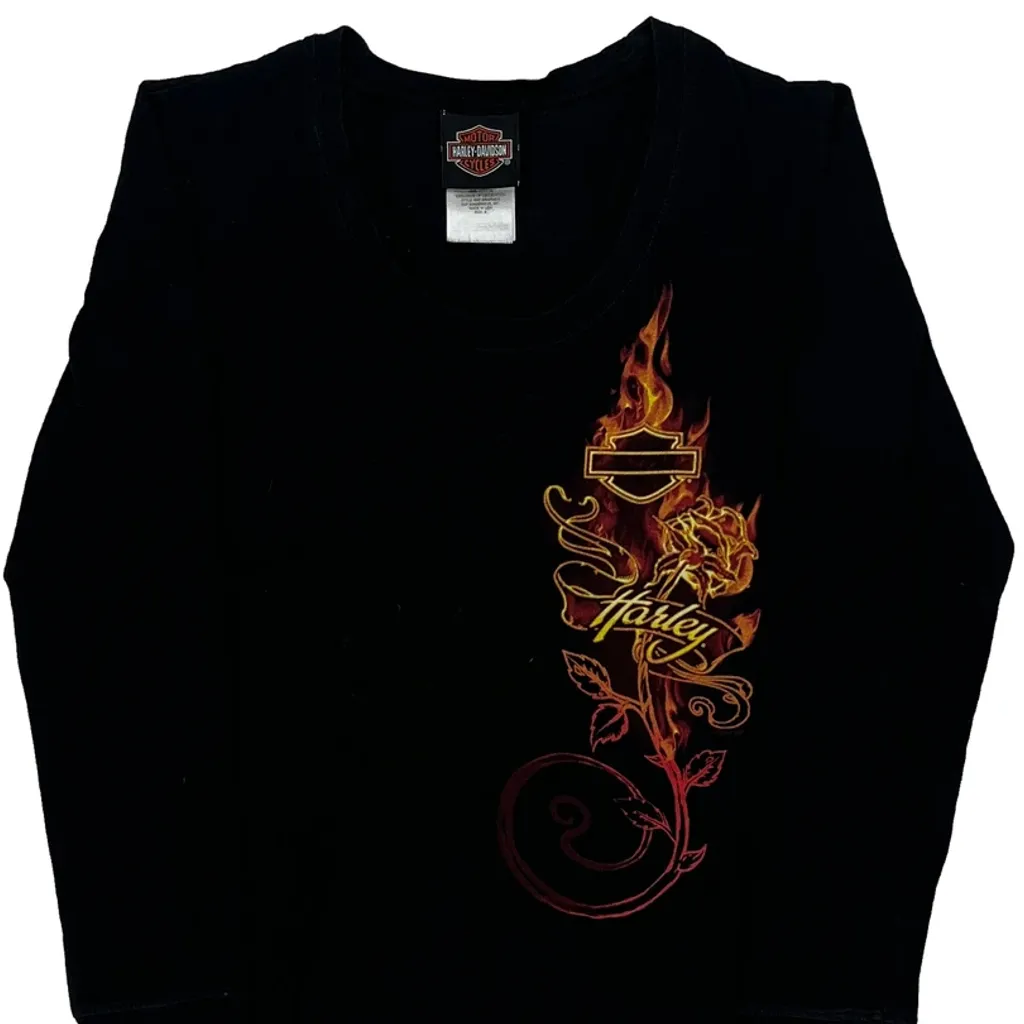 Barnett Harley-Davidson El Paso, Texas Harley Davidson Graphic Long Sleeve T-Shirt - Small Black Cotton - Image 4