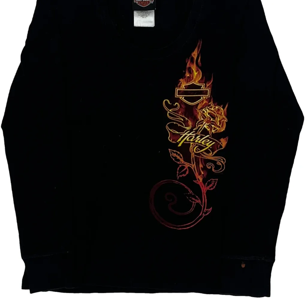 Barnett Harley-Davidson El Paso, Texas Harley Davidson Graphic Long Sleeve T-Shirt - Small Black Cotton - Image 5