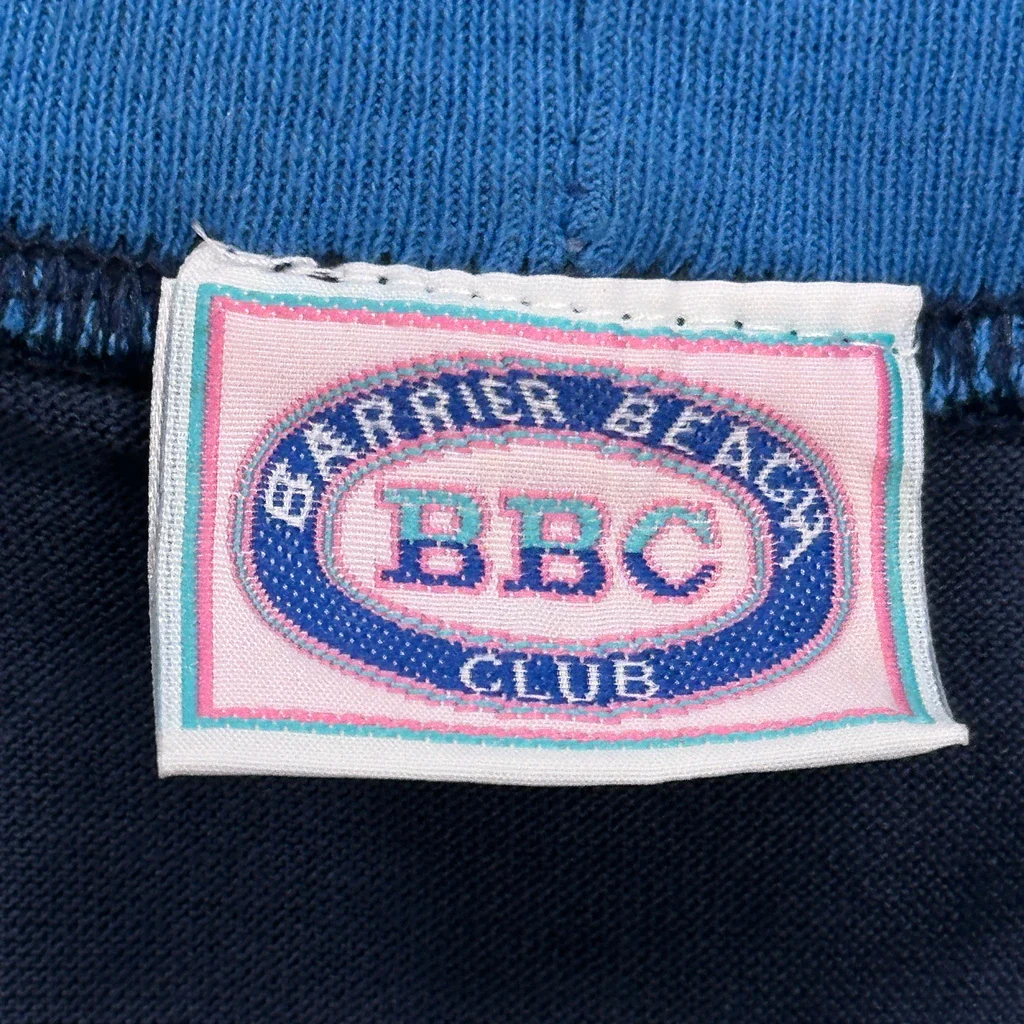 Barrier Beach Club Single Stitch T-Shirt - Medium Blue Cotton - Image 4