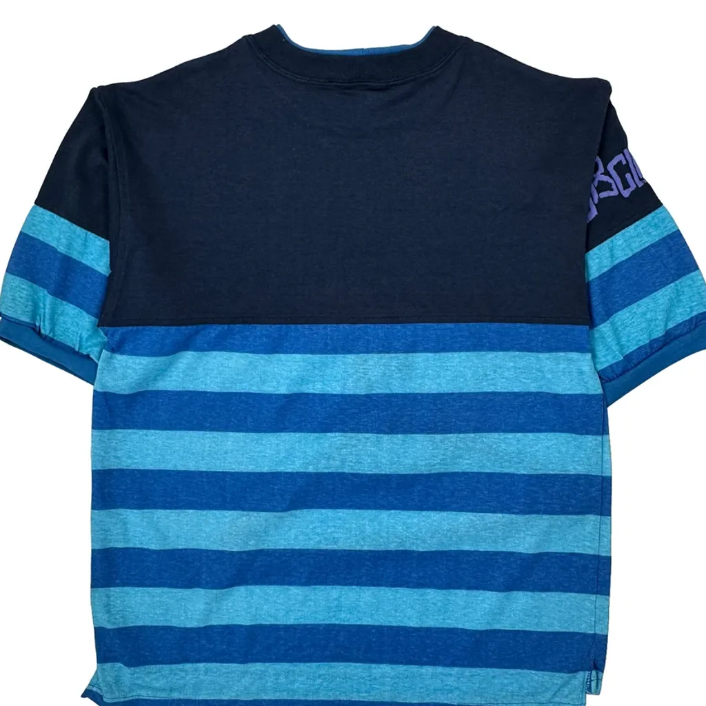 Barrier Beach Club Single Stitch T-Shirt - Medium Blue Cotton - Image 8