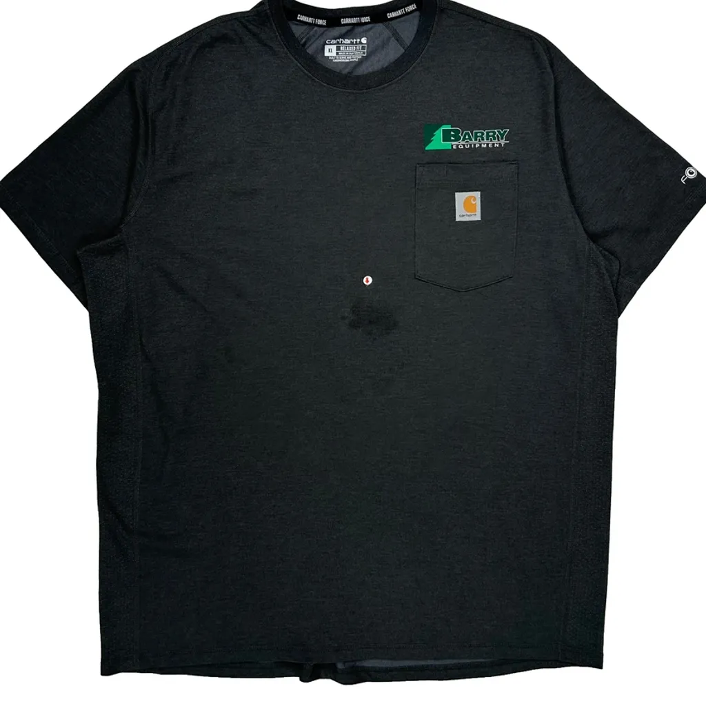 Barry Equipment Carhartt T-Shirt - XL Black Cotton - Image 6