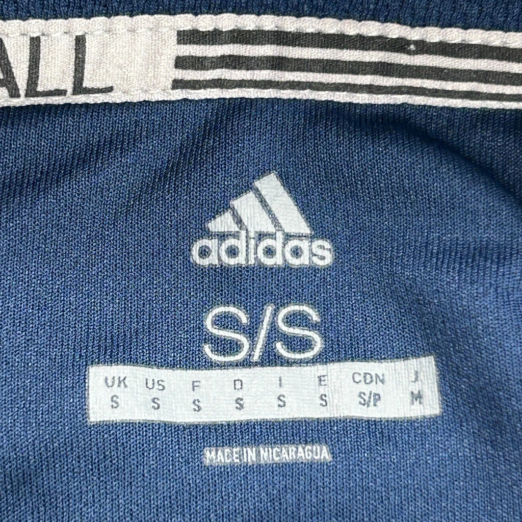Baseball Adidas Football Shirt - Small Blue Polyester - Image 3