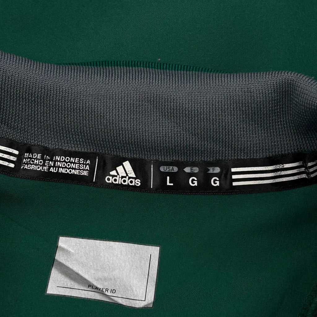 Baseball Adidas Graphic Track Jacket - Large Green Polyester - Image 3