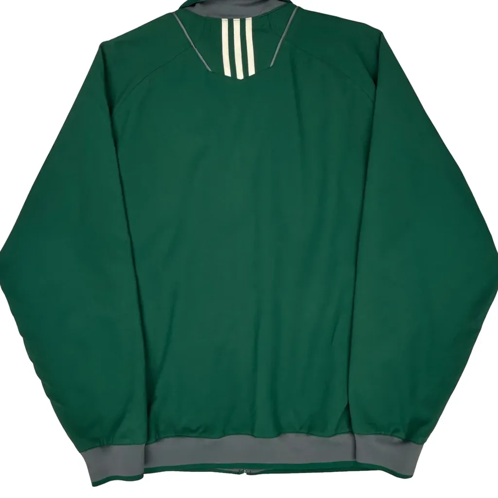 Baseball Adidas Graphic Track Jacket - Large Green Polyester - Image 6