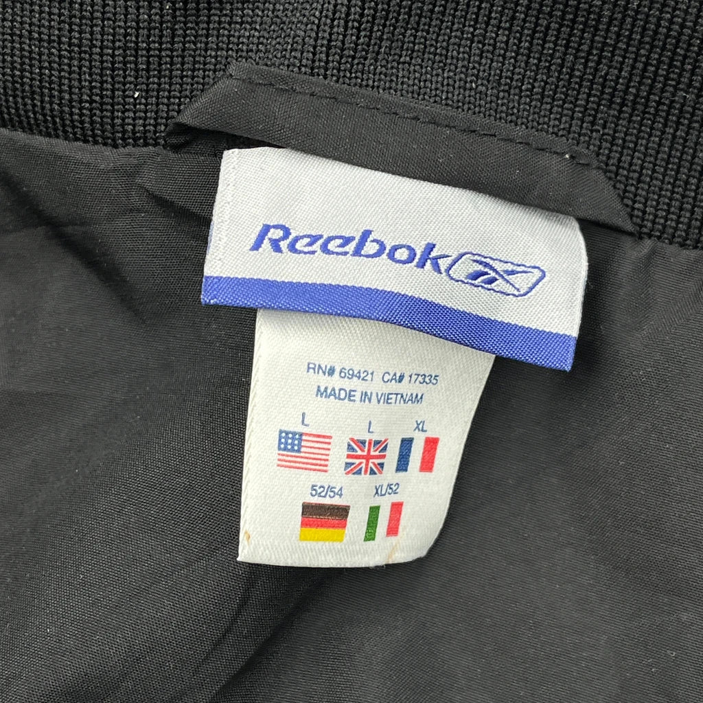 Baseball Reebok Graphic Jacket - XL Black Polyester - Image 3