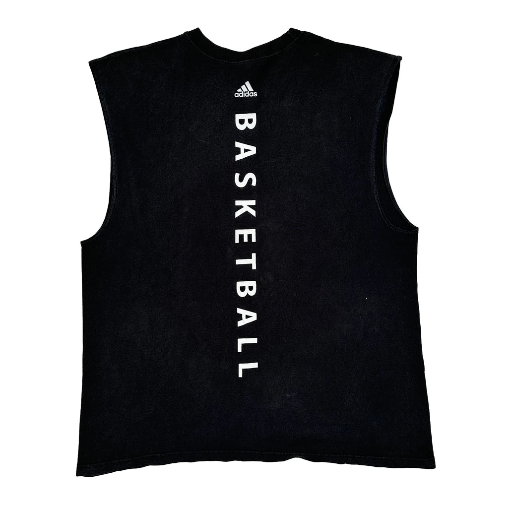 Basketball Adidas Tank Top - XL Black Cotton - Image 2