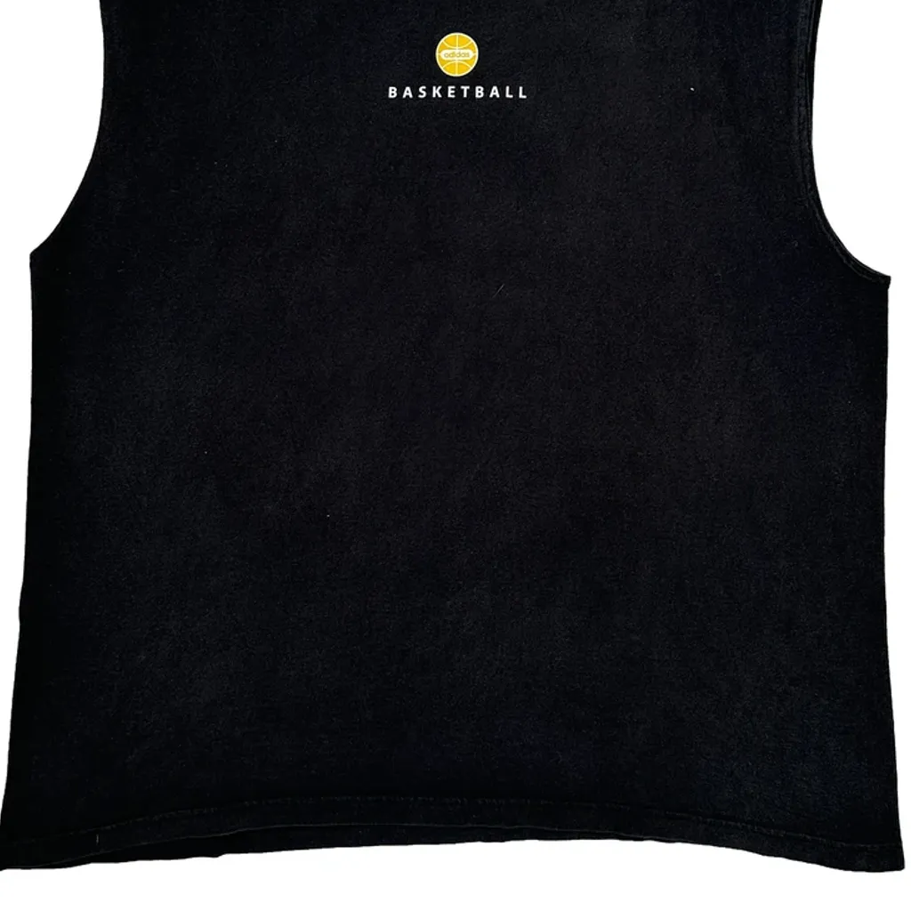 Basketball Adidas Tank Top - XL Black Cotton - Image 6
