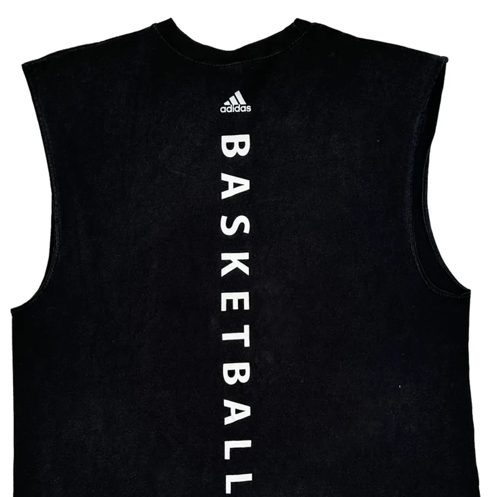 Basketball Adidas Tank Top - XL Black Cotton - Image 7