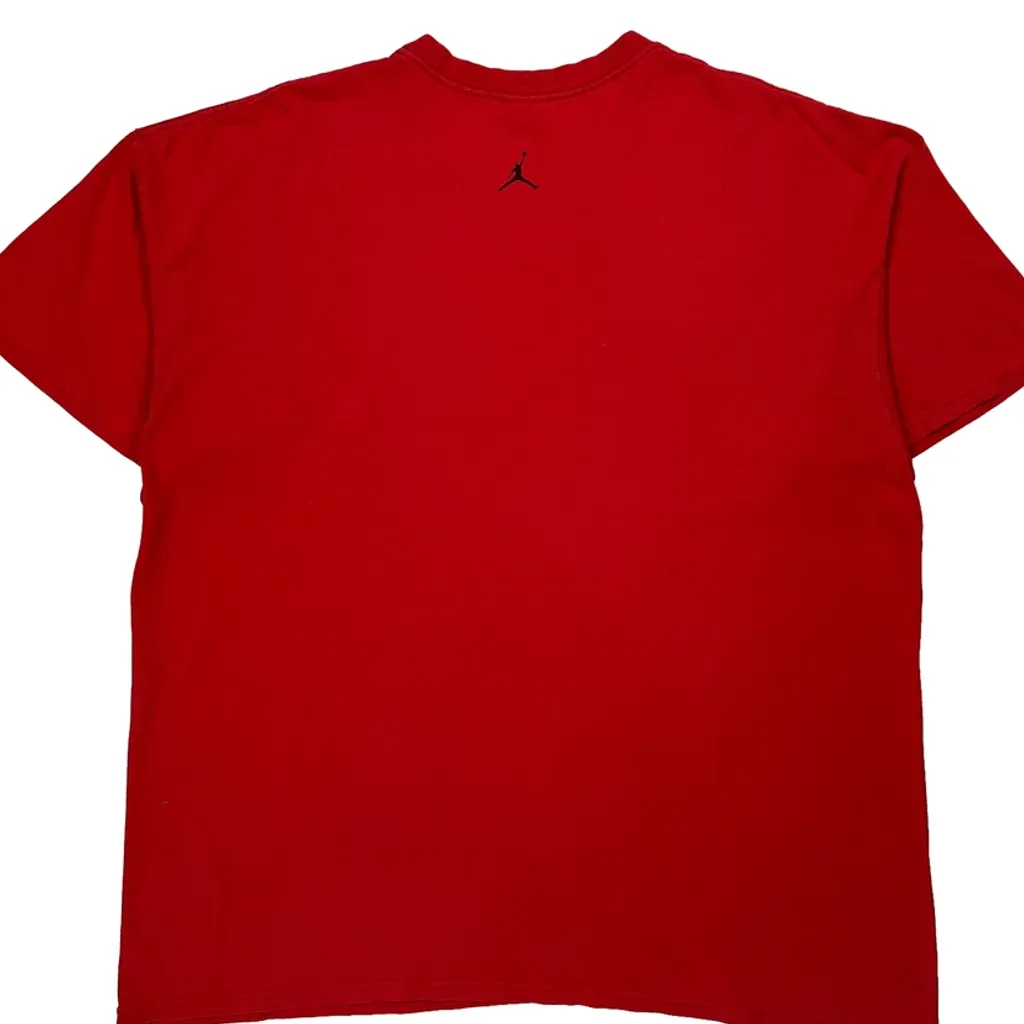 Basketball Jordan Graphic T-Shirt - 2XL Red Cotton - Image 6