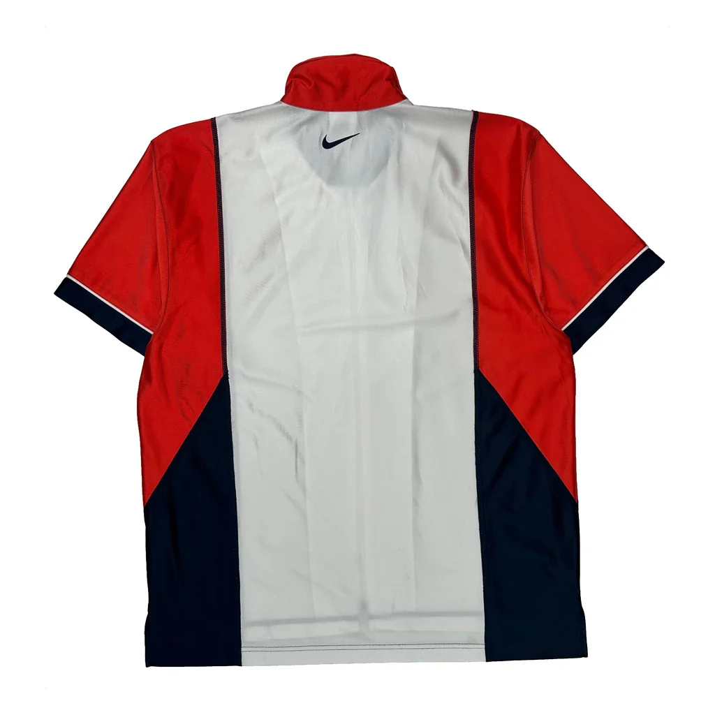 Basketball Nike Striped Jersey - Medium White Polyester - Image 2