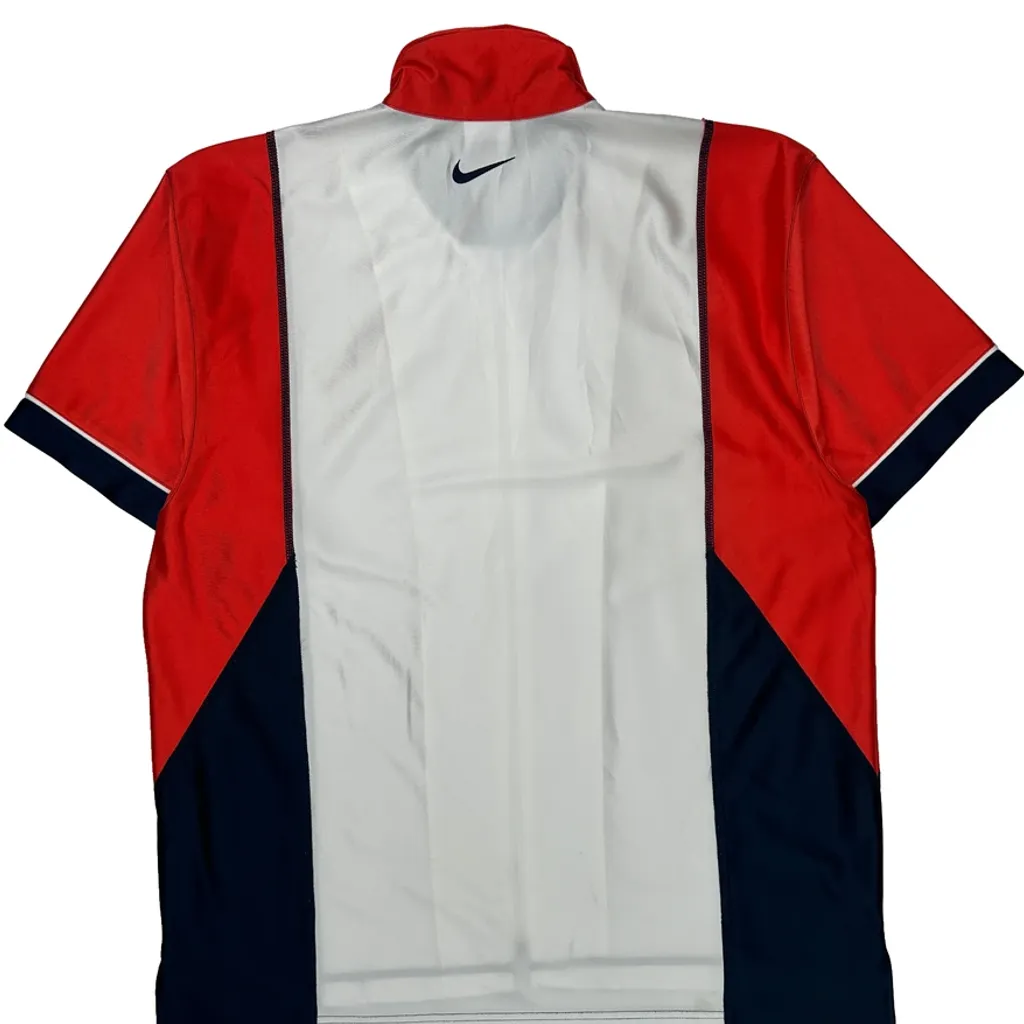 Basketball Nike Striped Jersey - Medium White Polyester - Image 6
