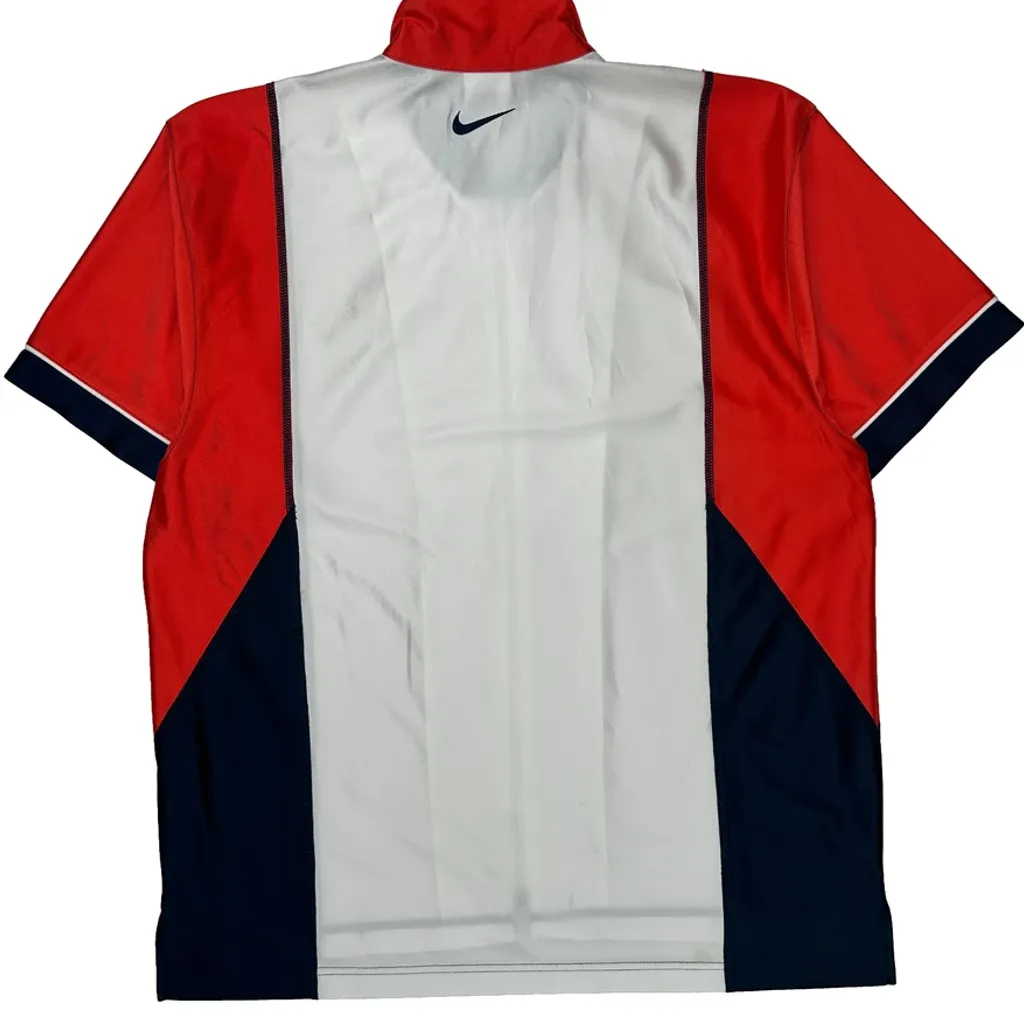 Basketball Nike Striped Jersey - Medium White Polyester - Image 7